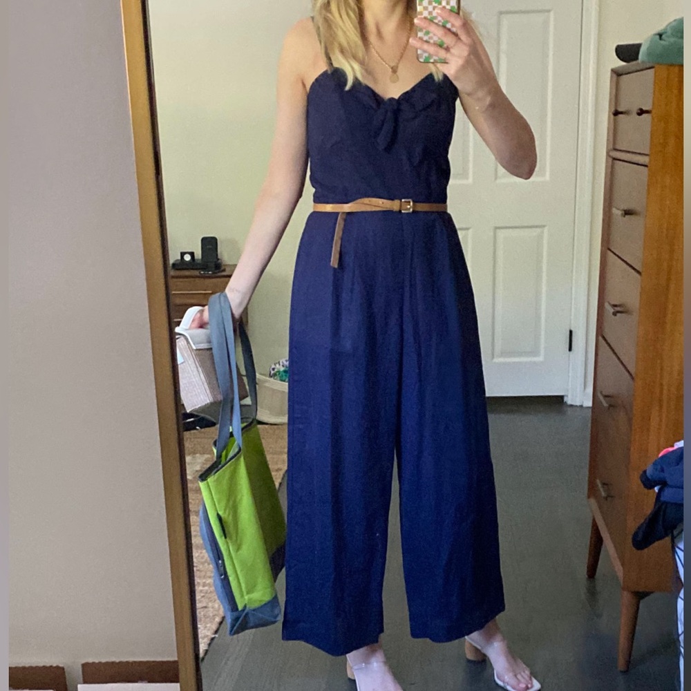 Blue Jcrew jumpsuit